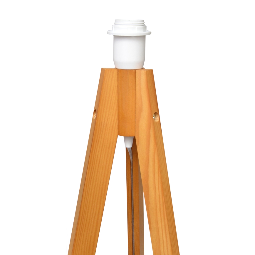 Staande Lamp HELEN 1xE27/15W/230V crème/goud/eiken