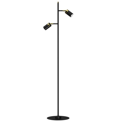 Staande Lamp JOKER 2xGU10/25W/230V zwart/goud