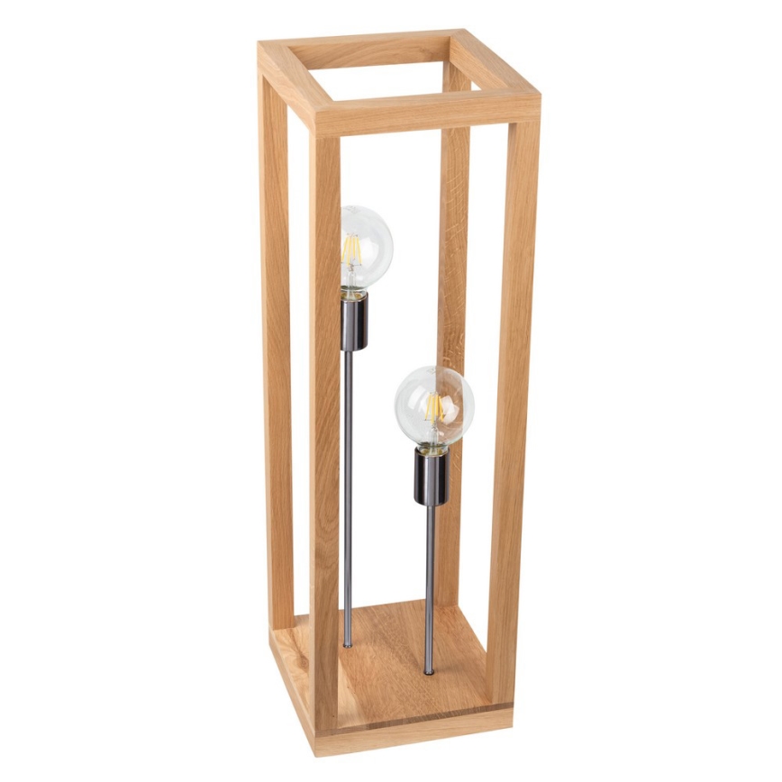 Staande Lamp KAGO 2xE27/60W/230V mat eiken