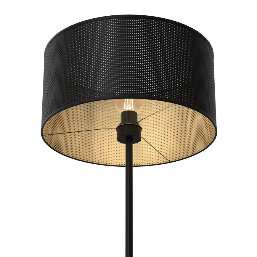 Staande lamp LOFT SHADE 1xE27/60W/230V zwart/gouden