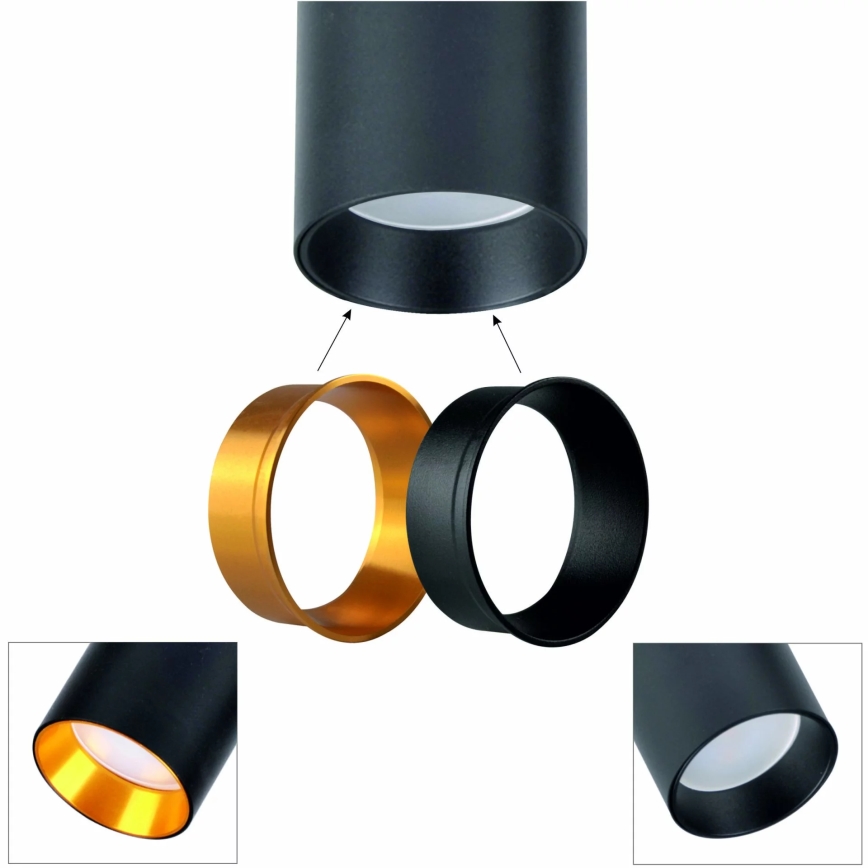 Staande Lamp MARIBEL 3xGU10/12W/230V zwart