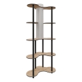 Staande lamp met planken 1xE27/40W/230V 150 cm zwart/beige