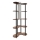 Staande lamp met planken 1xE27/40W/230V 150 cm zwart/bruin