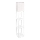 Staande lamp met planken 1xE27/60W/230V wit