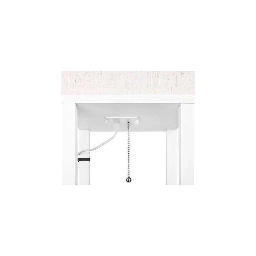 Staande lamp met planken 1xE27/60W/230V wit