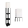 Staande lamp met planken 1xE27/60W/230V zwart/wit
