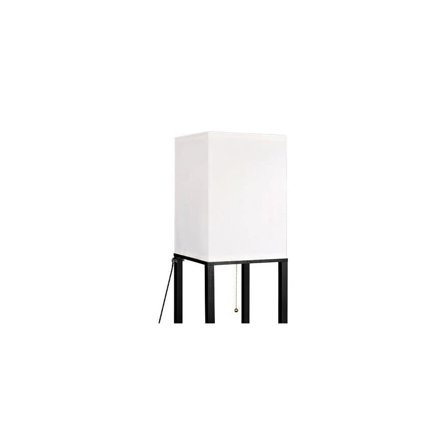 Staande lamp met planken 1xE27/60W/230V zwart/wit