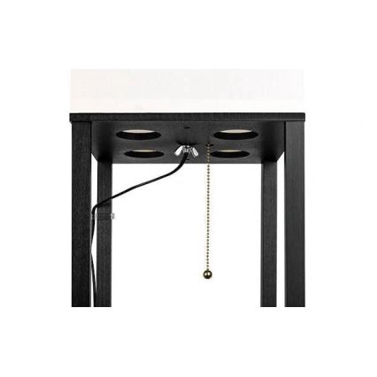 Staande lamp met planken 1xE27/60W/230V zwart/wit