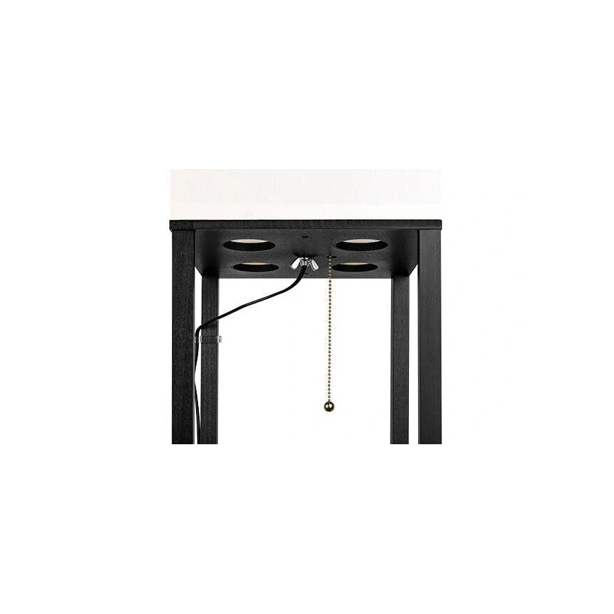 Staande lamp met planken 1xE27/60W/230V zwart/wit