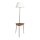 Staande lamp met tafel 1xE27/40W/230V zwart/bruin