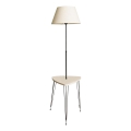 Staande lamp met tafel 1xE27/40W/230V zwart/crème