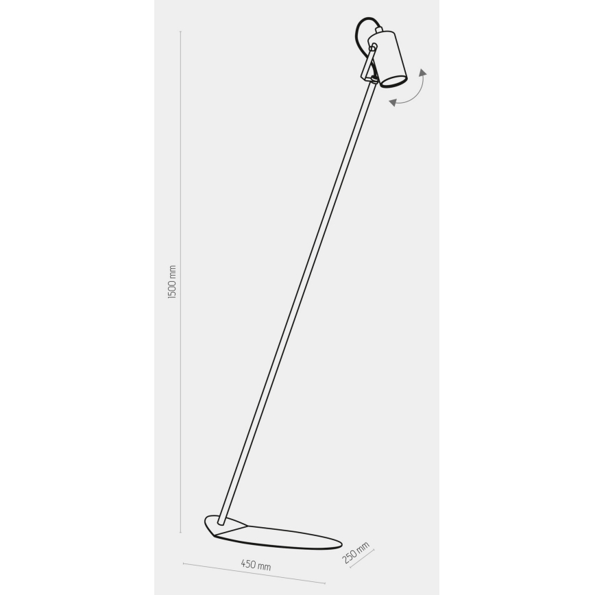 Staande Lamp REDO 1xGU10/10W/230V wit