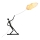 Staande lamp SILUETTE 6xE27/40W/230V 180 cm Dream Reach