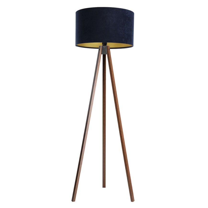 Staande lamp STANDART 1xE27/60W/230V blauw/wenge