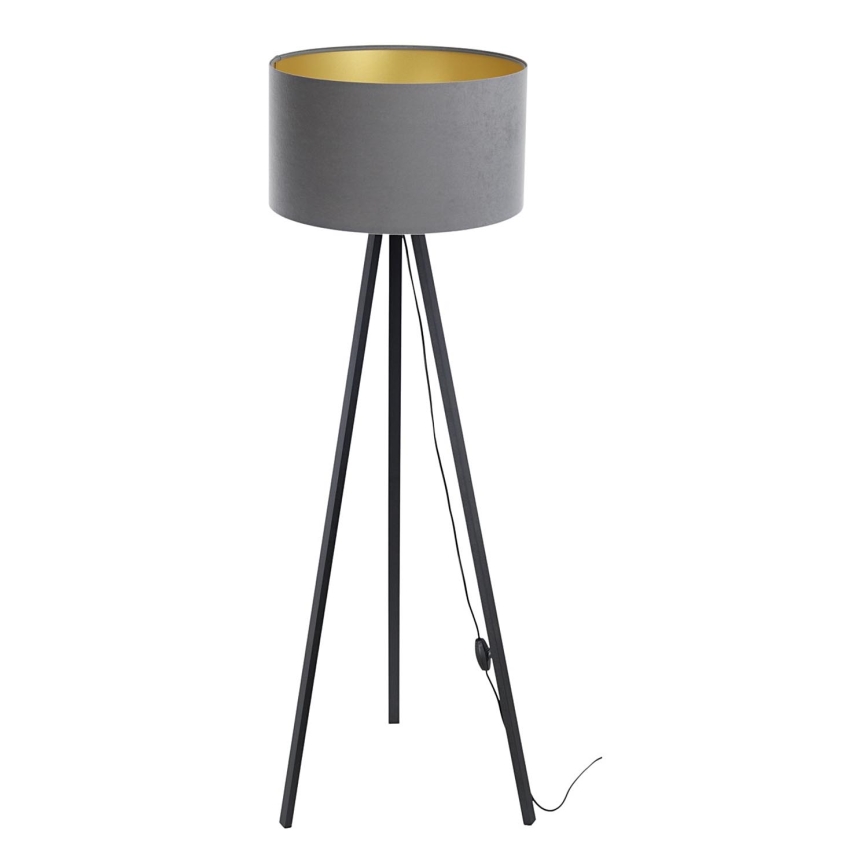 Staande lamp STANDART 1xE27/60W/230V grijs/wenge