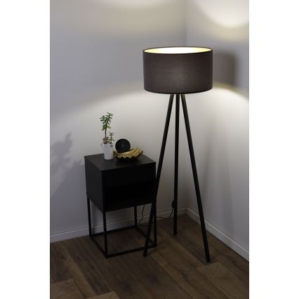 Staande lamp STANDART 1xE27/60W/230V grijs/wenge