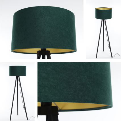 Staande Lamp STANDART 1xE27/60W/230V groen/zwart