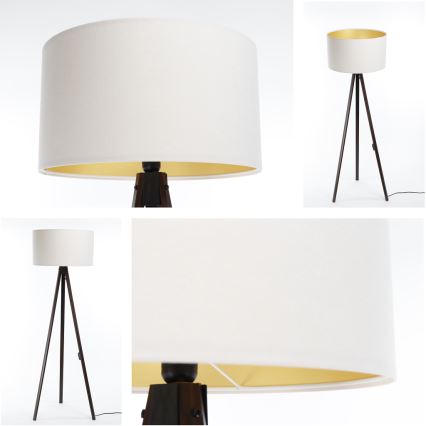 Staande lamp STANDART 1xE27/60W/230V wit/wenge