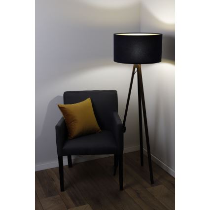 Staande lamp STANDART 1xE27/60W/230V zwart/wenge
