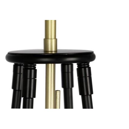 Staande lamp TEGOLA 1xE27/60W/230V zwart/gouden