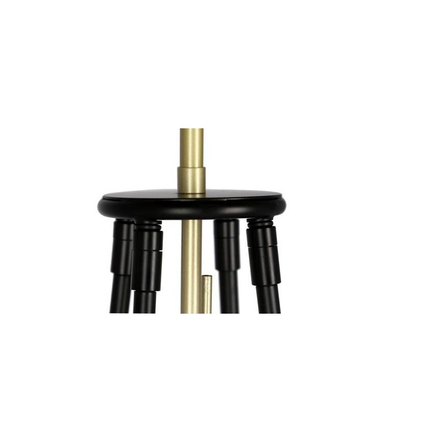 Staande lamp TEGOLA 1xE27/60W/230V zwart/gouden
