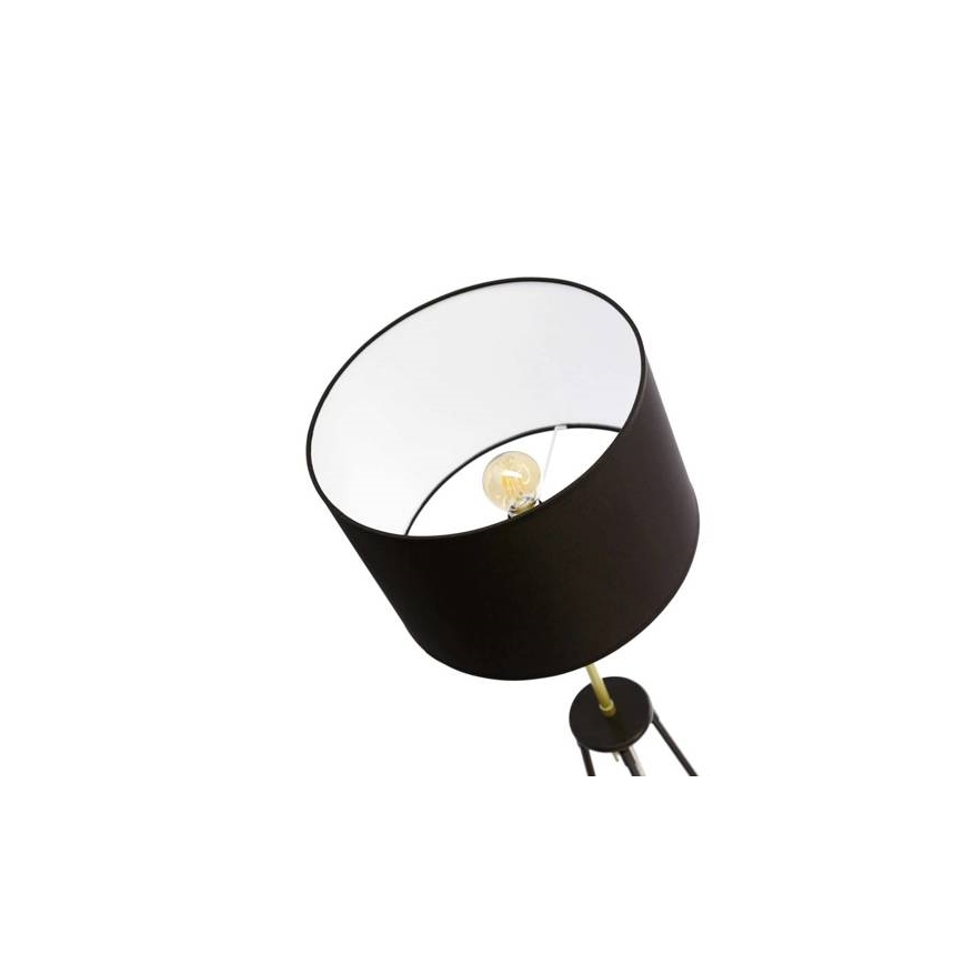 Staande lamp TEGOLA 1xE27/60W/230V zwart/gouden