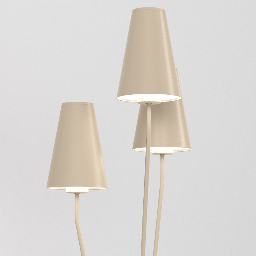 Staande lamp TREFOT 3xE14/15W/230V beige
