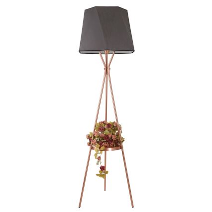 Staande Lamp VENEDIK 1xE27/60W/230V grijs/koper