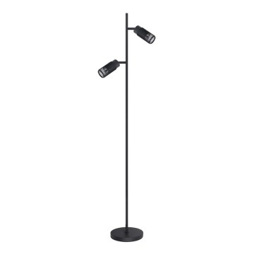 Staande Lamp VERTICAL 2xGU10/8W/230V zwart