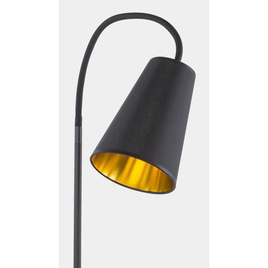 Staande Lamp WIRE 1xE27/15W/230V zwart/goud