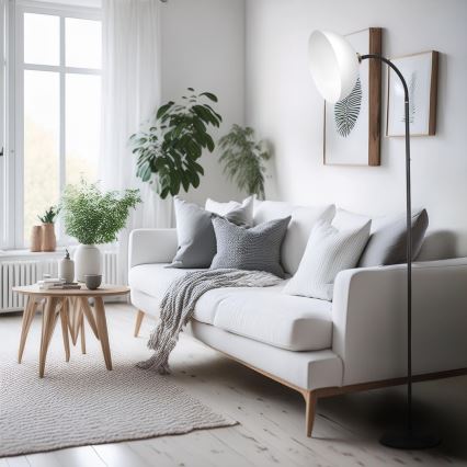 Staande lamp ZACK 1xE27/15W/230V zwart