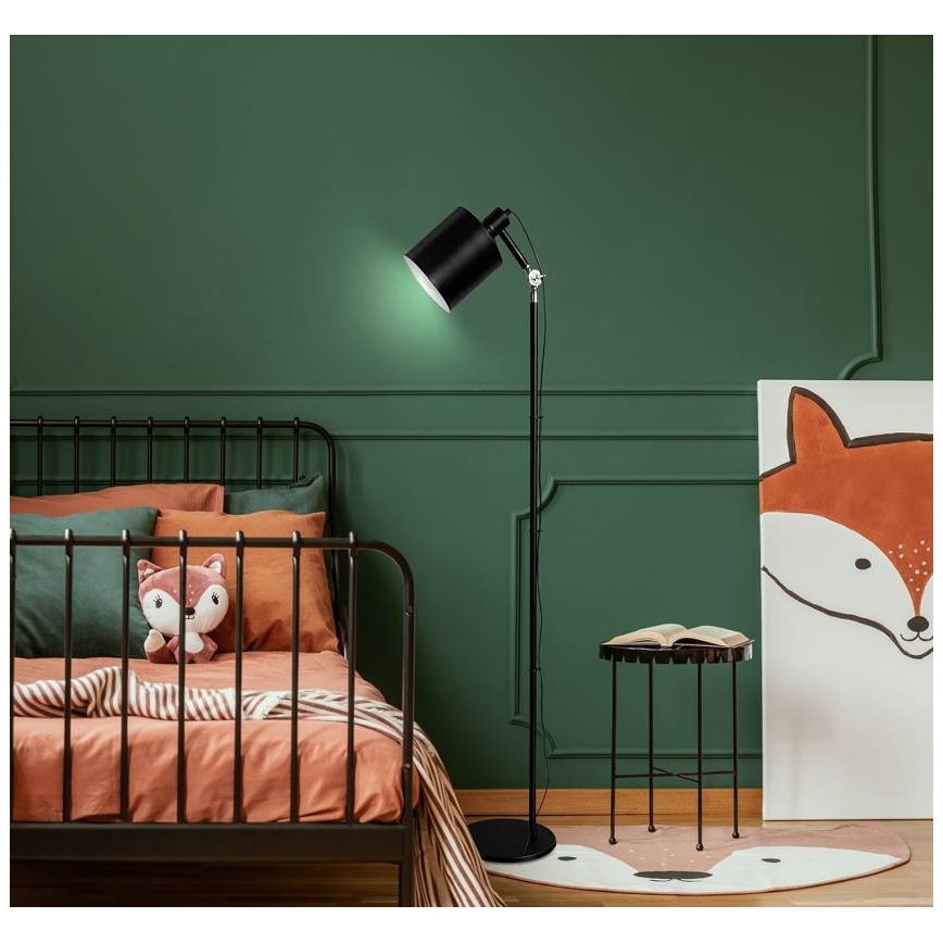 Staande lamp ZANA 1xE27/60W/230V zwart