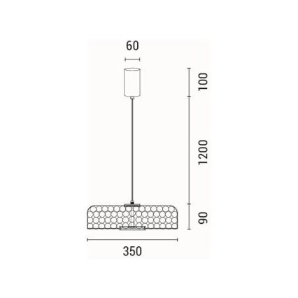 Staande LED Lamp LED/10W/230V 3000K goud
