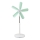 Staande ventilator 15W/230V 100 cm wit/groen