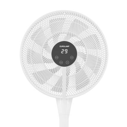 Staande ventilator 25 W/230 V, Ø 40 cm, wit + afstandsbediening