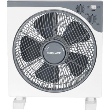Staande ventilator 45W/230V diameter 37 cm wit/grijs