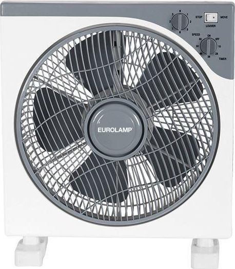 Staande ventilator 45W/230V diameter 37 cm wit/grijs
