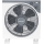 Staande ventilator 45W/230V diameter 37 cm wit/grijs
