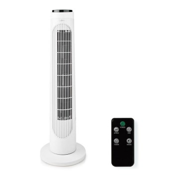 Staande ventilator 50W/230V wit + afstandsbediening