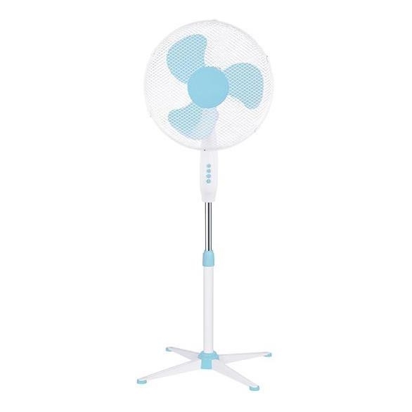 Staande ventilator 60 W / 230 V, Ø 40 cm, wit/blauw