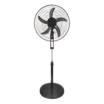 Staande ventilator 60 W/230 V Ø 50 cm, zwart + afstandsbediening