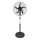 Staande ventilator 60 W/230 V Ø 50 cm, zwart + afstandsbediening