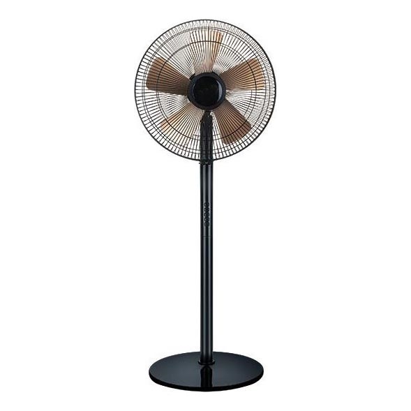 Staande ventilator 60W/230V 126 cm goud/zwart
