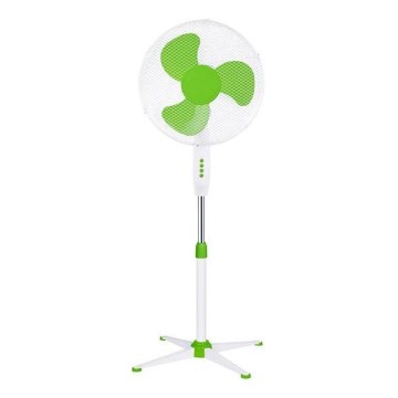 Staande ventilator 60W/230V Ø 40 cm wit/groen