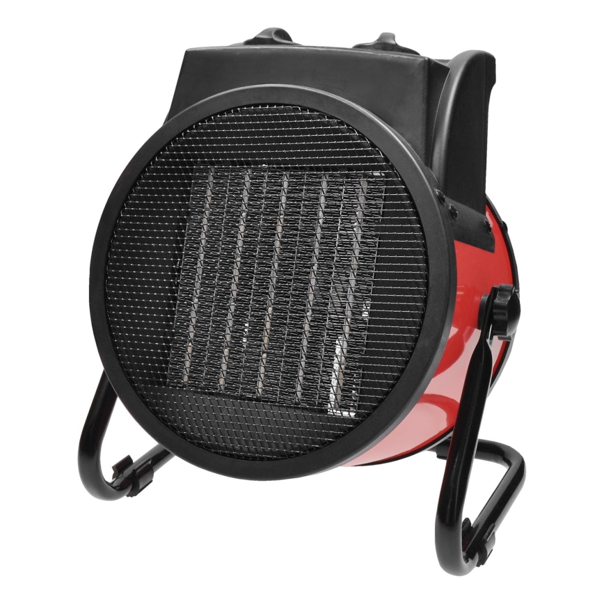 Staande ventilator met een keramisch verwarmingselement 3000W/230V zwart