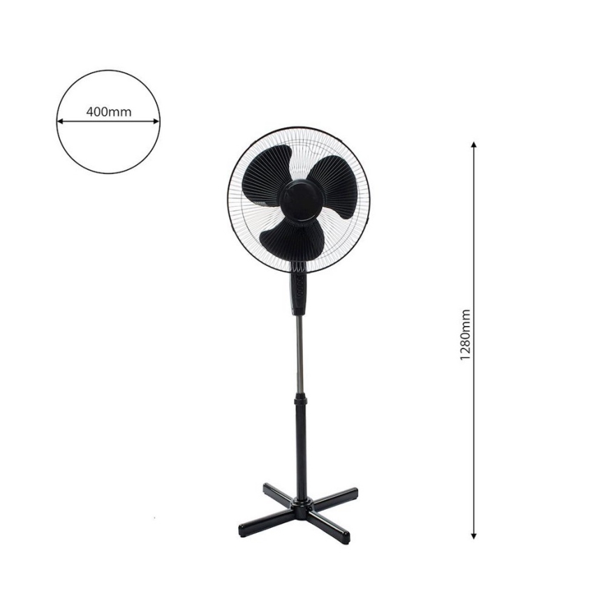 Staande ventilator STANDING 128 cm 45W