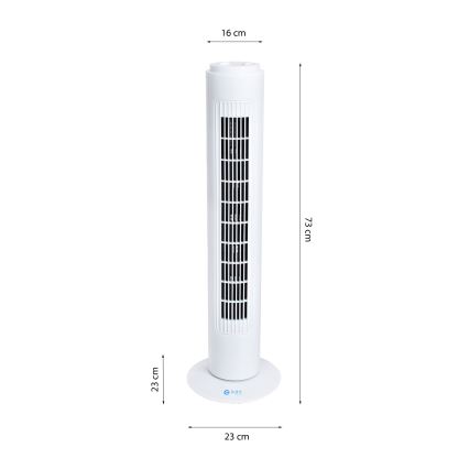 Staande ventilator TOWER 50W/230V wit