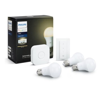 Starter kit Philips Hue WHITE 3xE27/9W/230V
