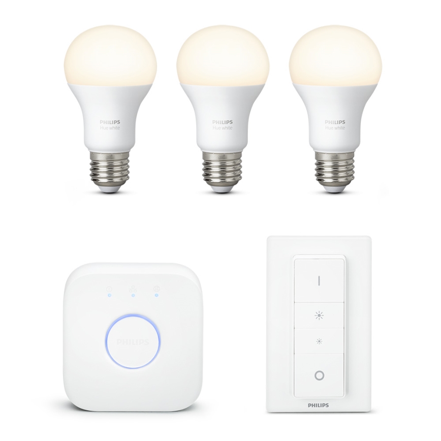 Starter kit Philips Hue WHITE 3xE27/9W/230V