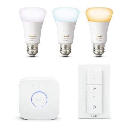 Starter kit Philips Hue WHITE AMBIANCE 3xE27/9,5W/230V